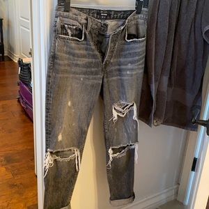 Grlfriend grey denim jeans